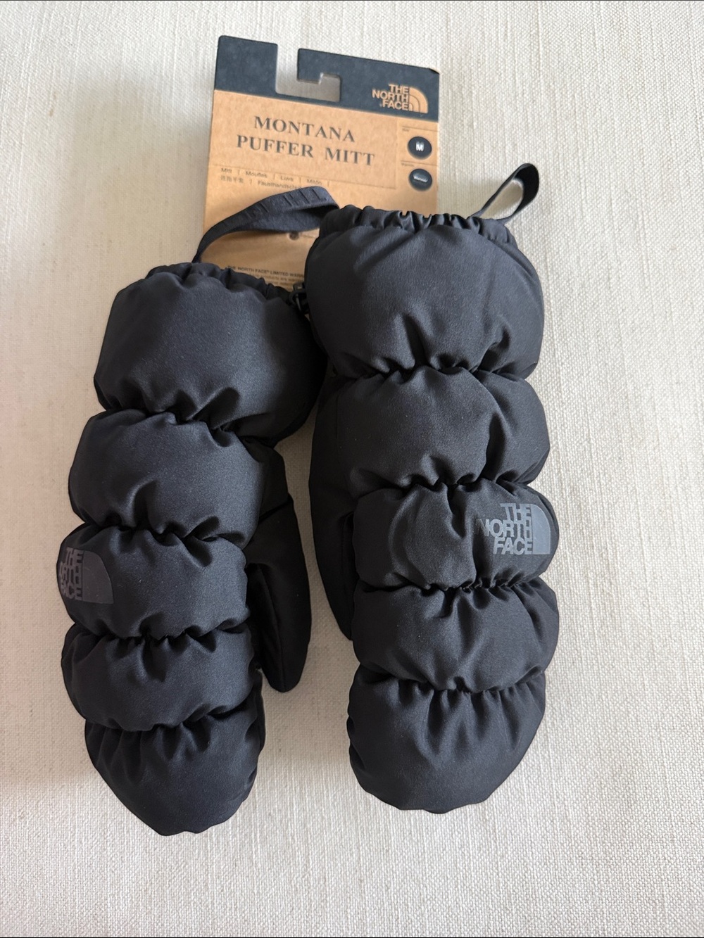 The North Face Black Montana Puffer Mitts - Insulated Winter Gloves
